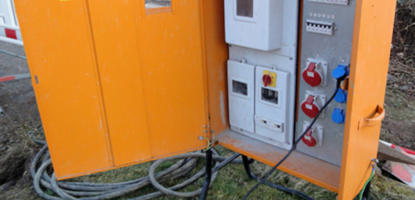 Baustrom bei Elektroservice Naaß in Eisenach